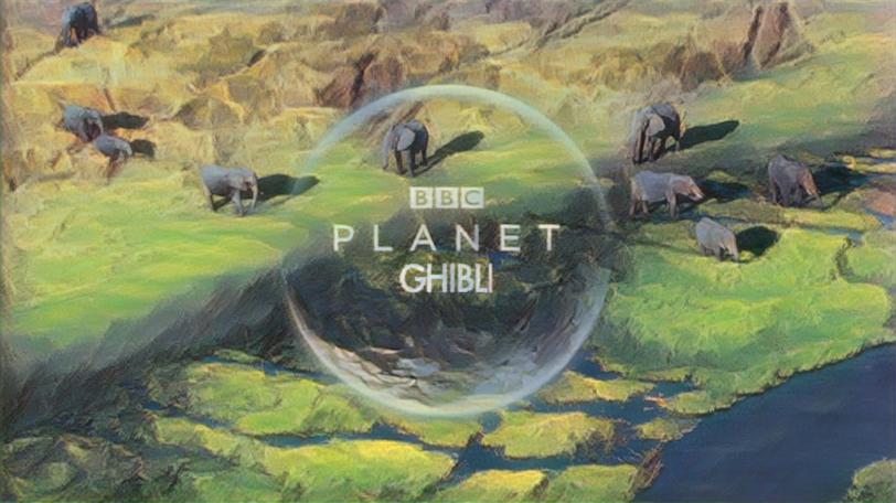 planet earth scene styled with parameter values in-between